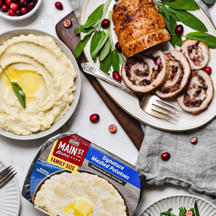 Apple Pecan and Cranberry Turkey Roulade