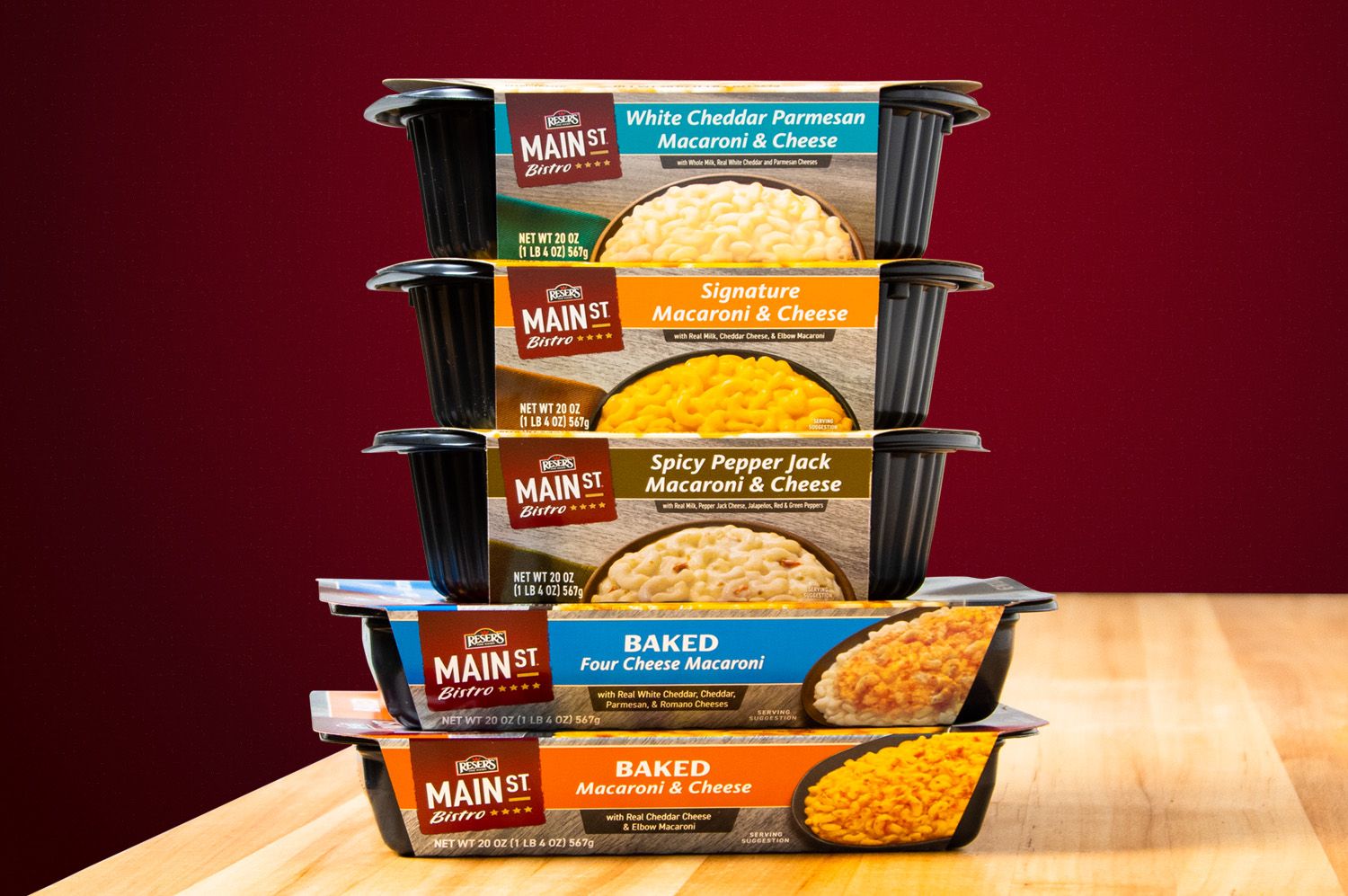 macaroni and cheese stack