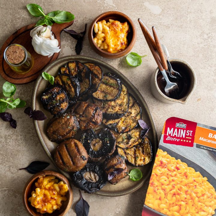 Grilled Eggplant and Mushroom