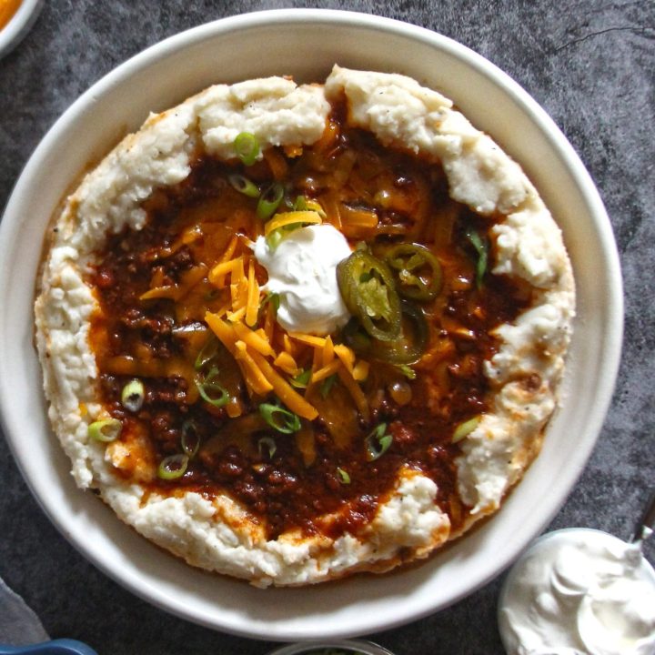 Mashed Potato Chili Bowl