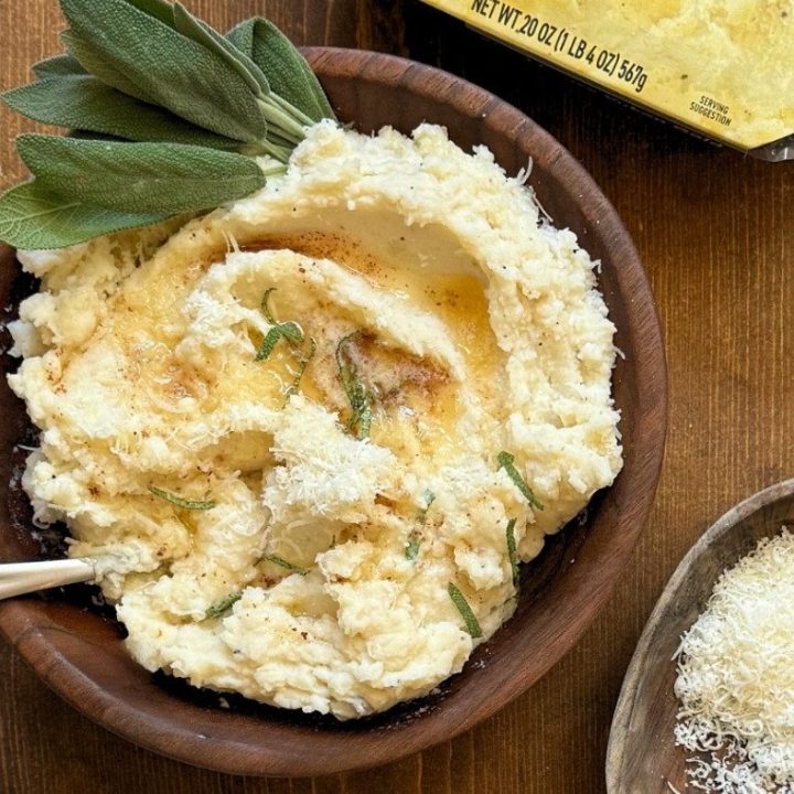 Mashed Potatoes with Brown Butter Sage Drizzle