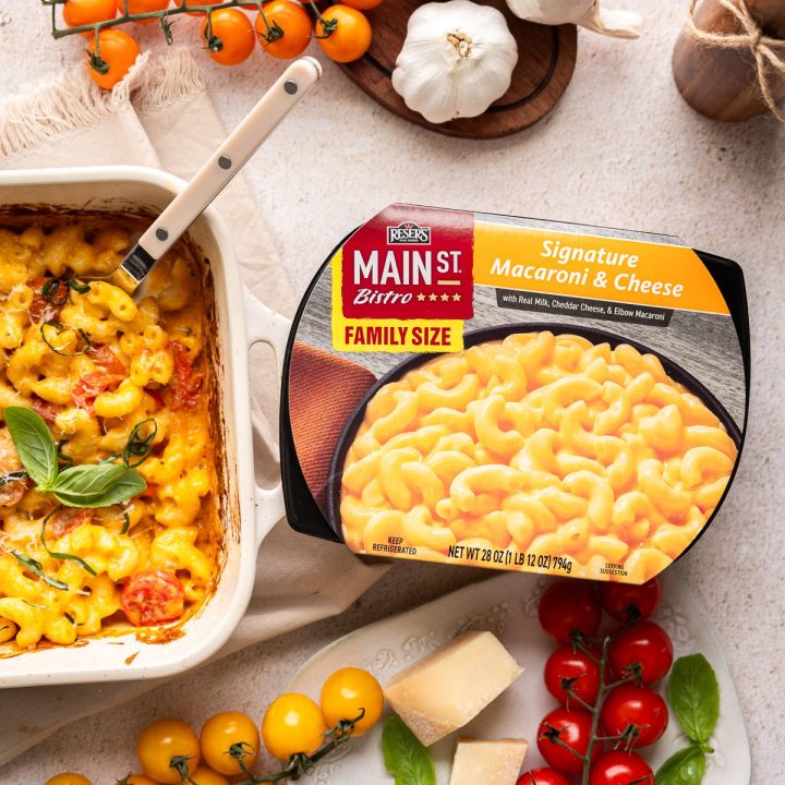 Tomato Basil Macaroni & Cheese